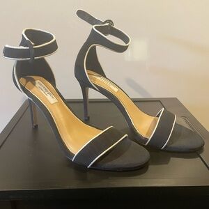 Antonio Melani. Courtney Grow Charming Black Ankle Strap Heels. Size 8.5